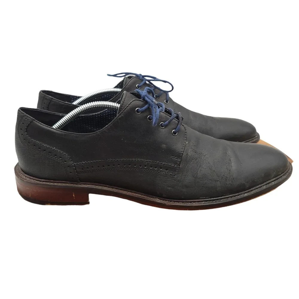 Winthrop‎ Braxton Oxford Shoes Mens Size 12 Black Leather